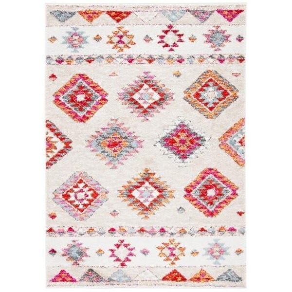 Safavieh Rectangular Adirondack Global Area RugBeige & Red 5-7 ft. x 6 in. ADR252B-5 - main